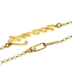 Gucci Logo Necklace 18K Yellow Gold — view 2