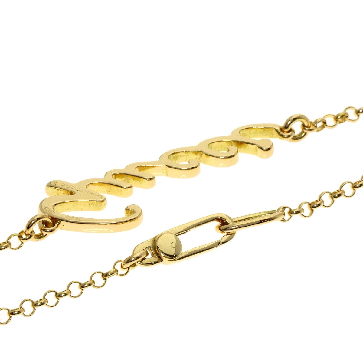 Gucci Logo Necklace 18K Yellow Gold — view 2