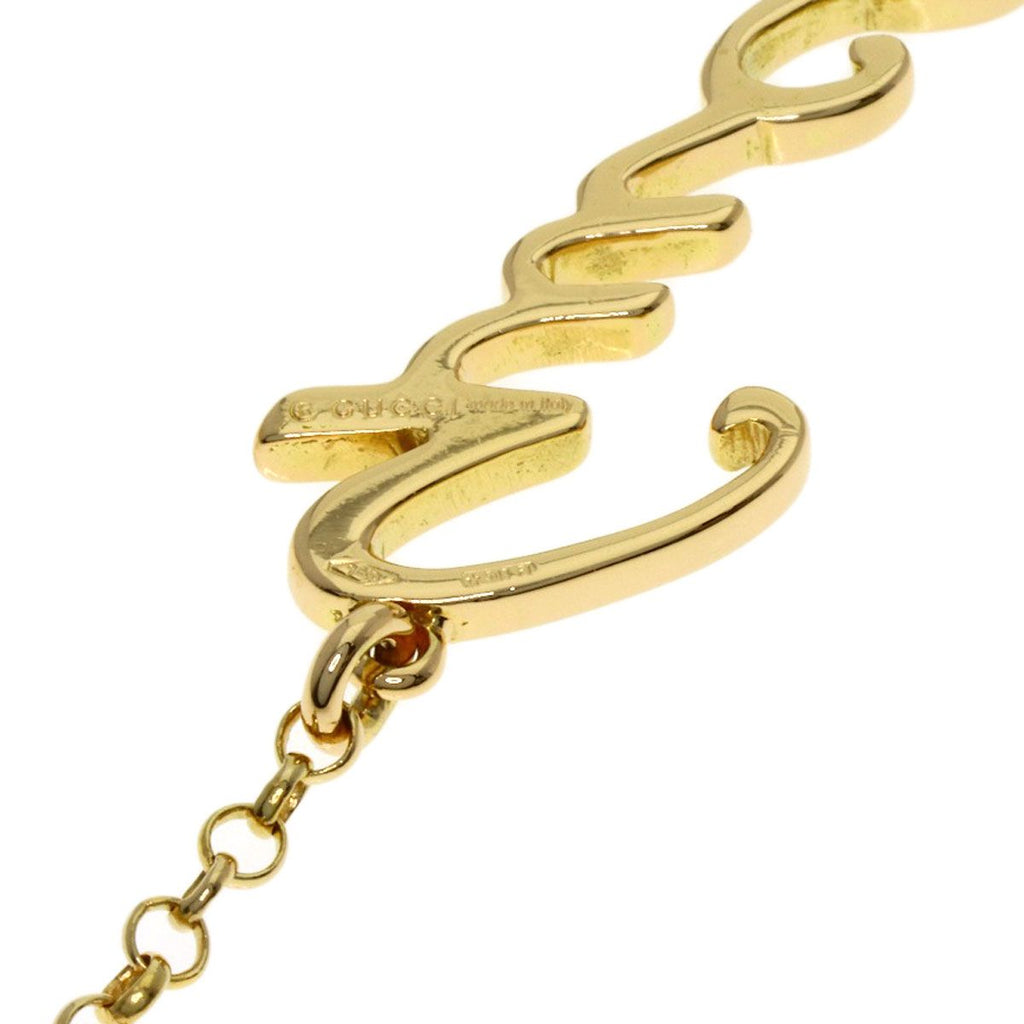 Gucci Logo Necklace 18K Yellow Gold — view 5