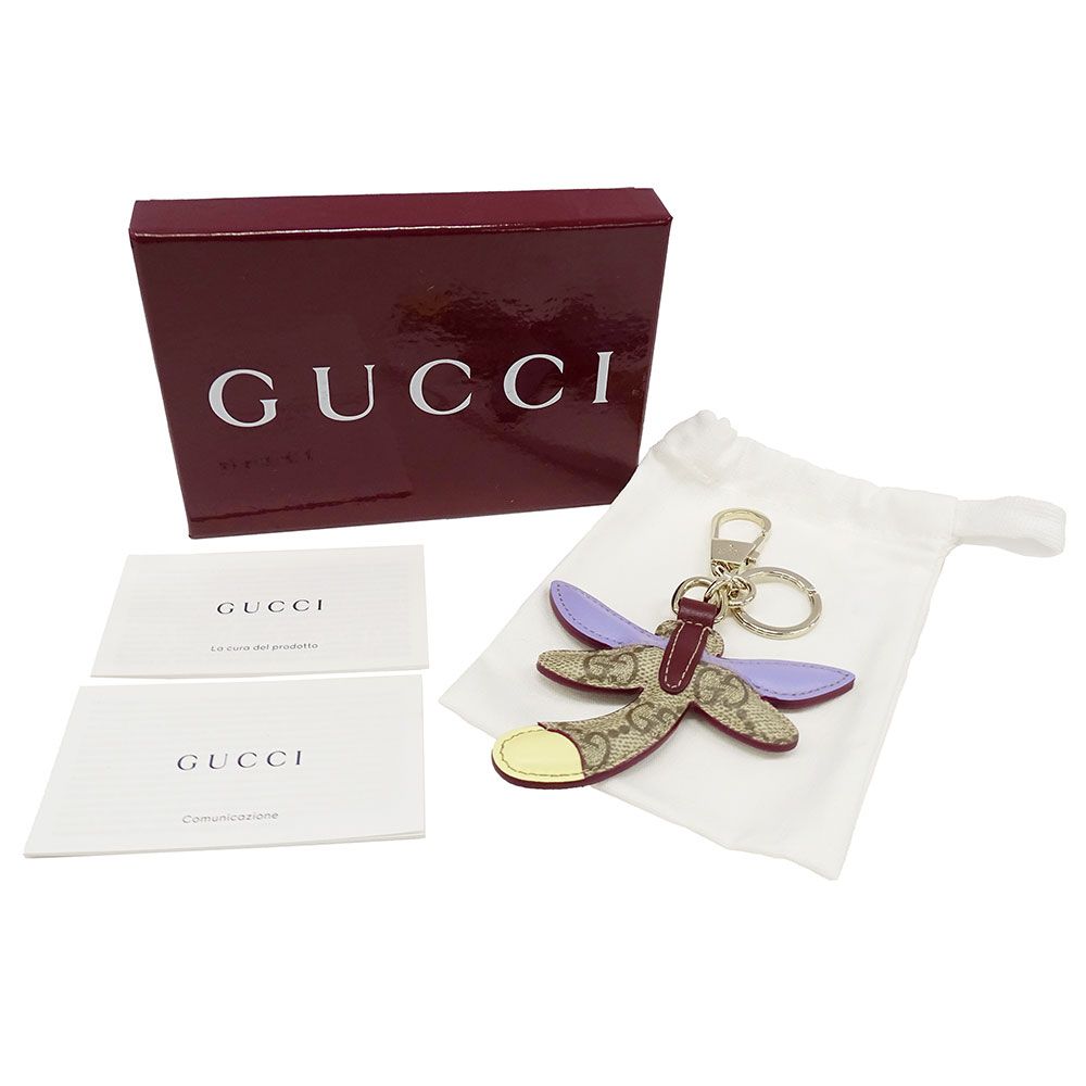 Gucci Charm Leather GG Emblem — view 4