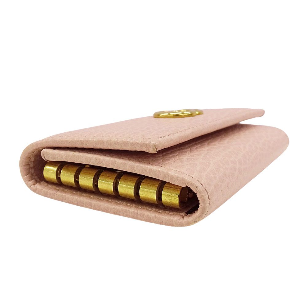 Gucci Key Case Leather Petit Marmont Double Pink Holder — view 3