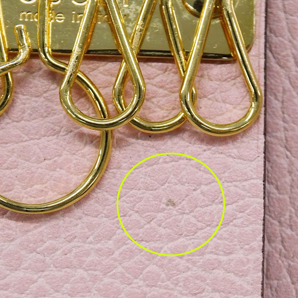 Gucci Key Case Leather Petit Marmont Double Pink Holder — view 9