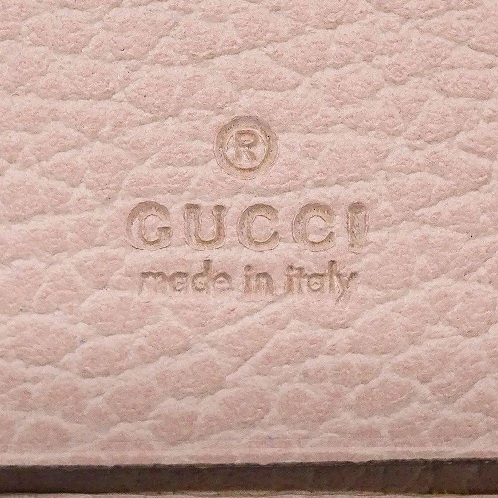 Gucci Key Case Leather Petit Marmont Double Pink Holder — view 6