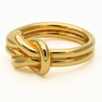 Hermes Scarf Ring Head Metal Gold Plated — view 5