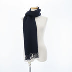 Hermes Scarf Cashmere Blue Navy — view 8