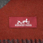 Hermes Grand Mall Scarf Cashmere Red — view 4