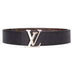 Louis Vuitton Belt LV Initial Monogram Reversible Leather 90 Brown Black — view 4