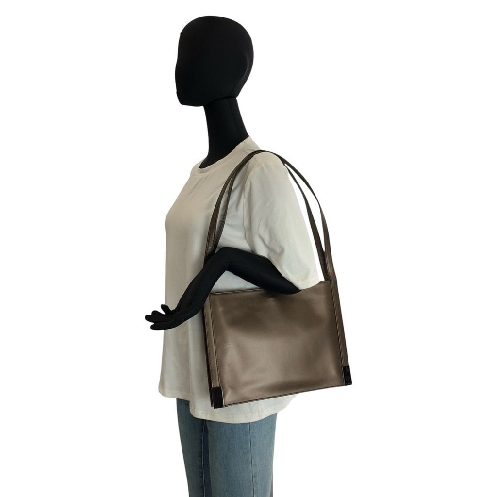Gucci Metallic Brown Leather 000 Shoulder Bag Tote — view 7