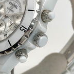 Chanel Chronograph Diamond White Ceramic Automatic Watch — view 3