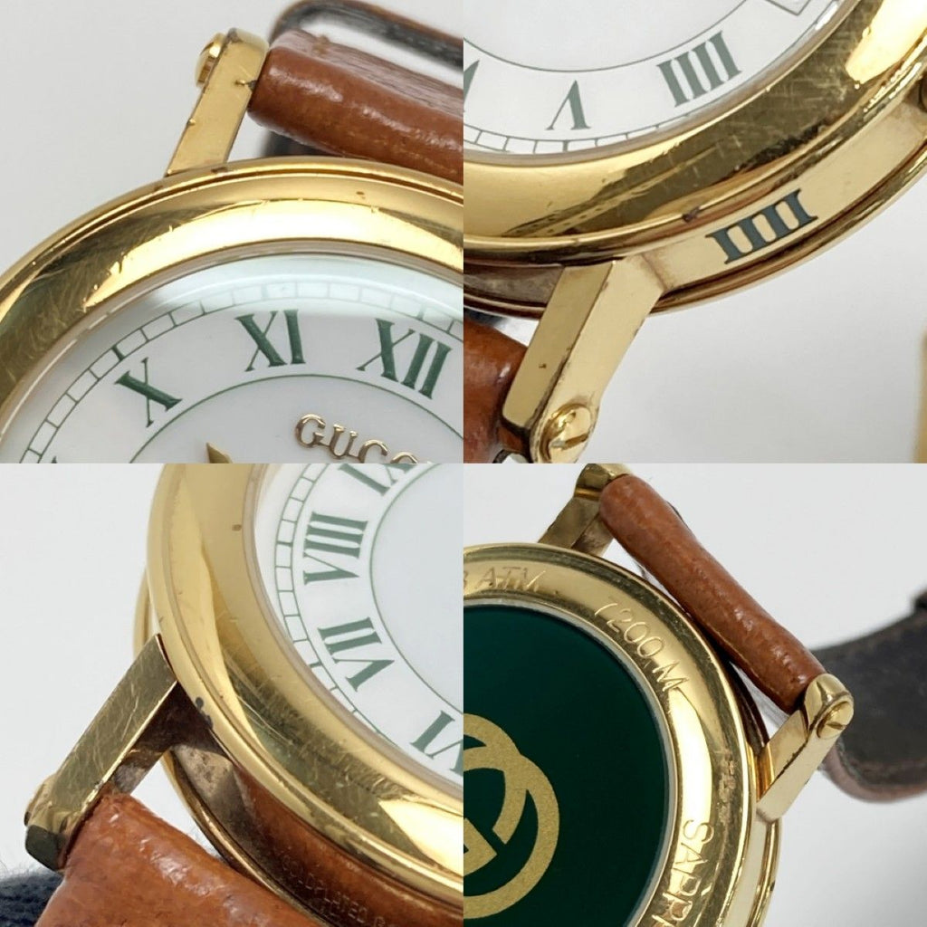 Gucci Roman Dial Date White Quartz Watch — view 8