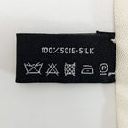 Chanel Headband Thin Scarf Twilly White Blue Silk — view 6