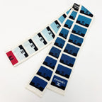 Chanel Headband Thin Scarf Twilly White Blue Silk — view 2