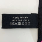 Chanel Headband Thin Scarf Twilly Black Pink Silk — view 5