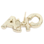 Chanel Gold Rhinestone Logo Earrings — view 5