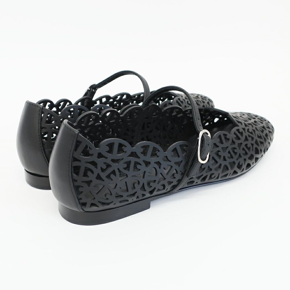 Hermes Ballet Shoes Meri Chaine D'ancre Black Calf 38.5 — view 8
