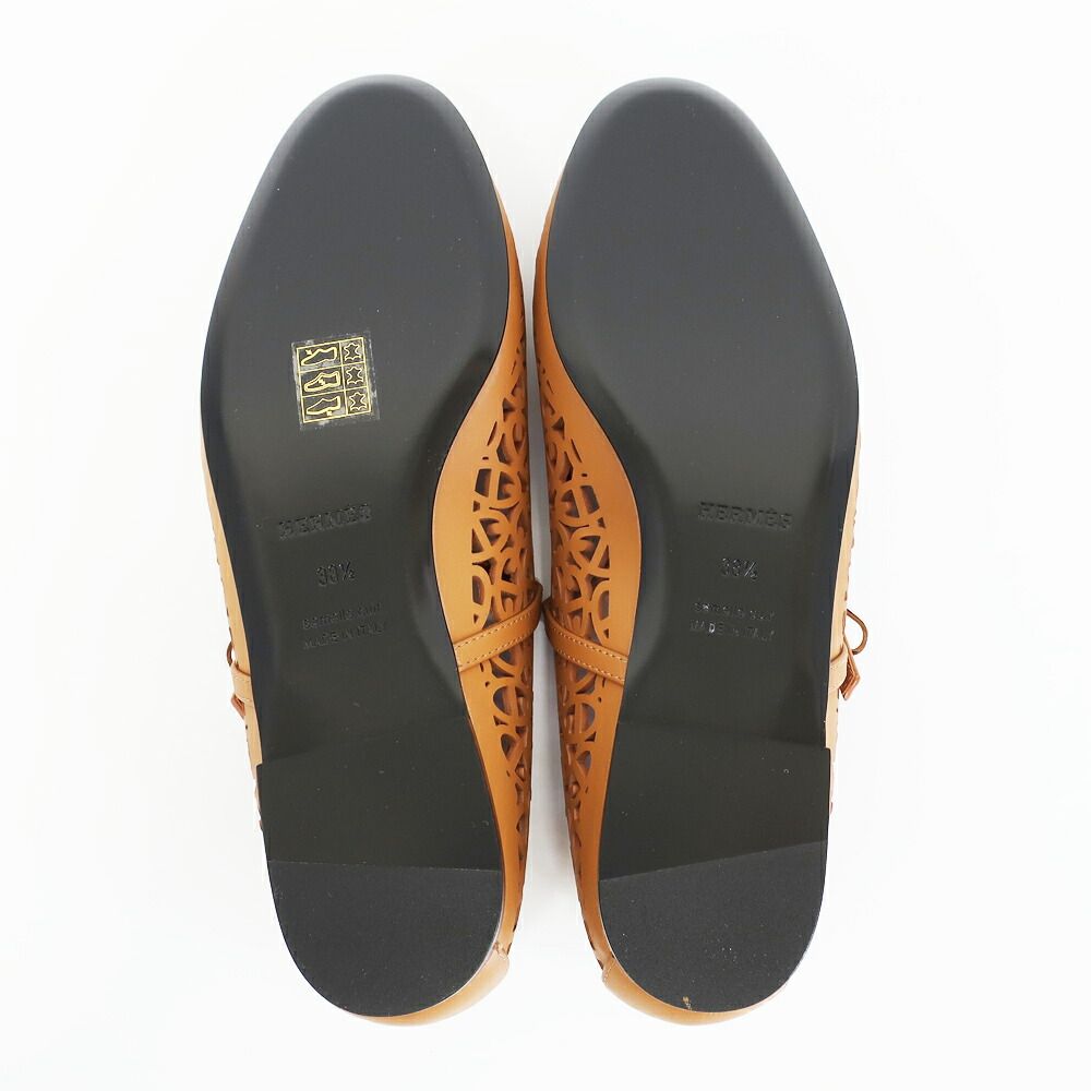 Hermes Ballet Shoes Meri Chaine D'ancre Natural Calf — view 5