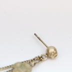 Chanel Gold CC Logo Clover Chain Pearce Earrings — view 6