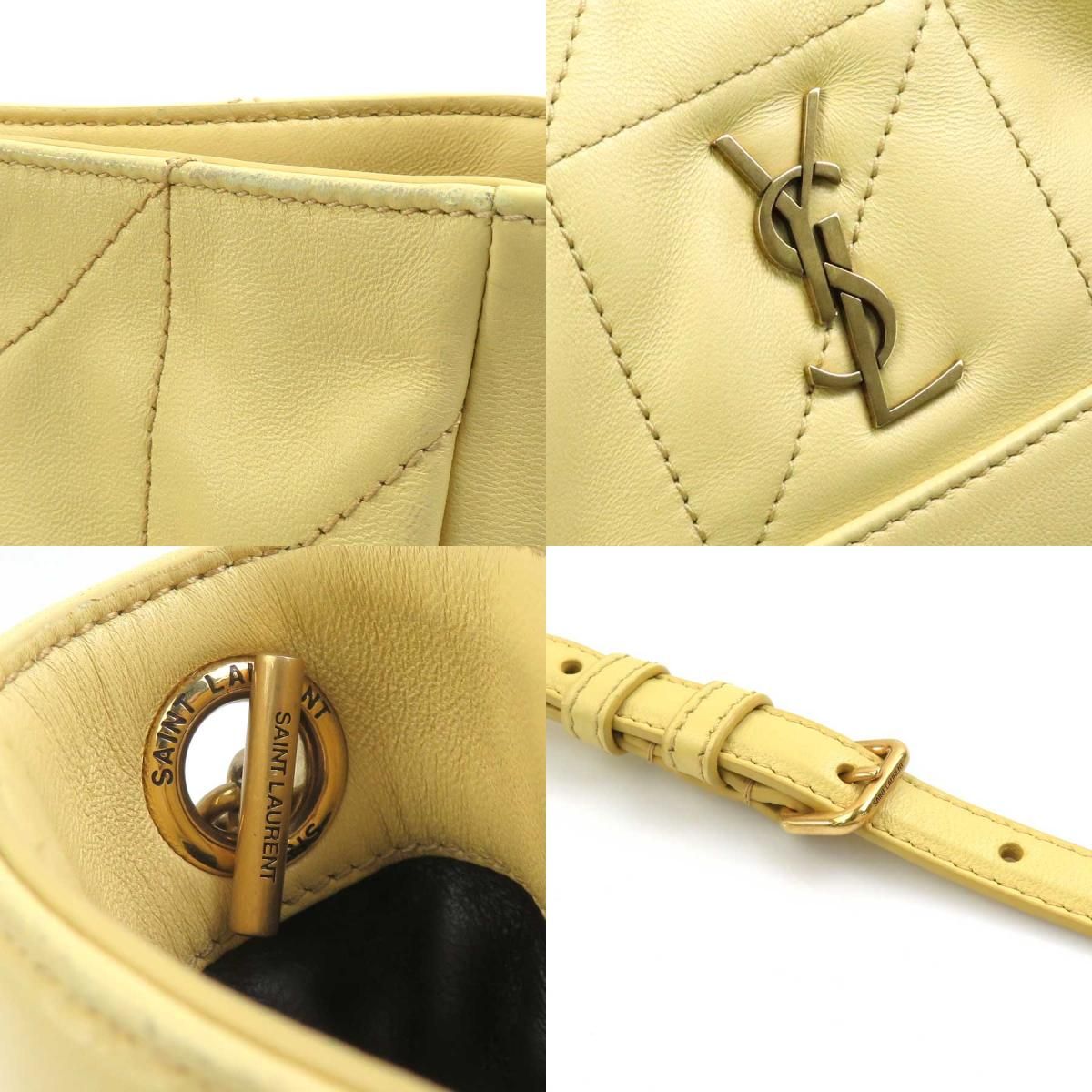 Saint Laurent Shoulder Bag Jamie Mini Cream Yellow — view 8