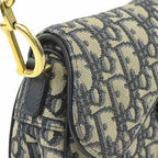 Dior Saddle Bag Leather Canvas — view 6