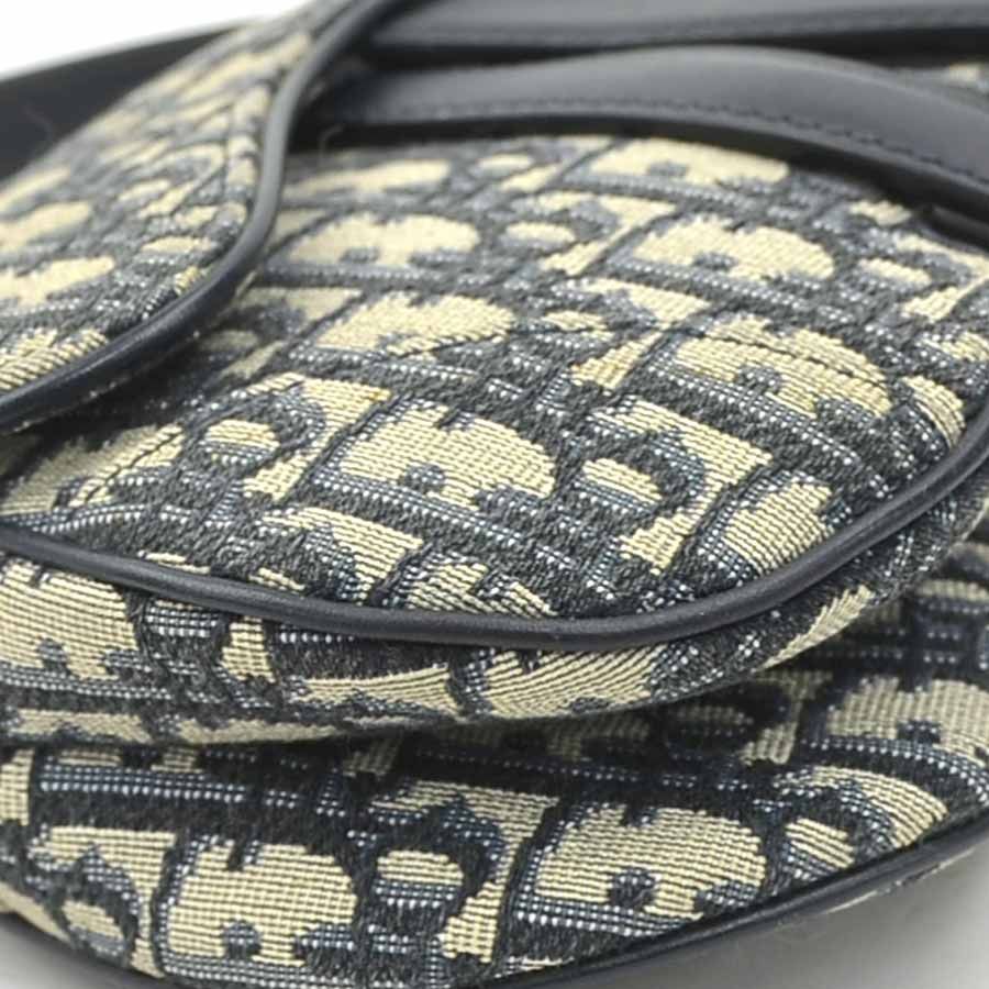 Dior Saddle Bag Leather Canvas — view 7