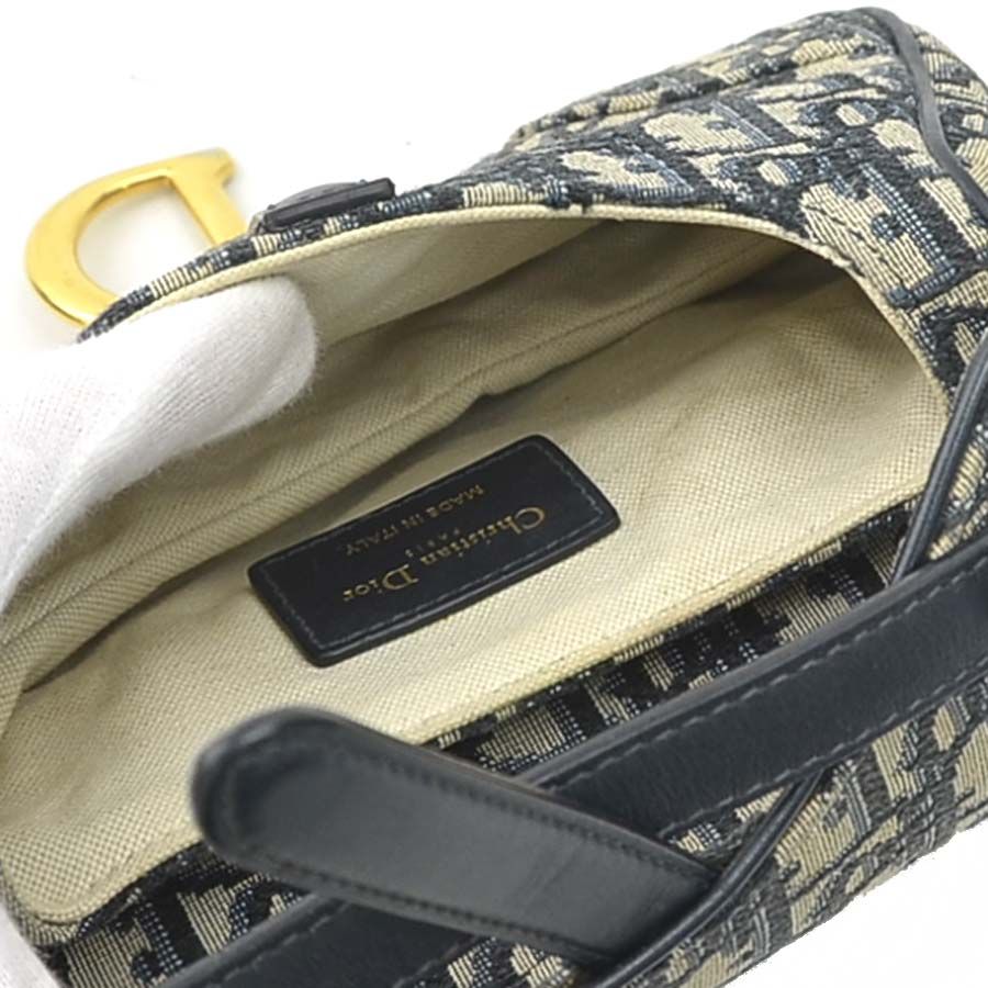 Dior Saddle Bag Leather Canvas — view 5