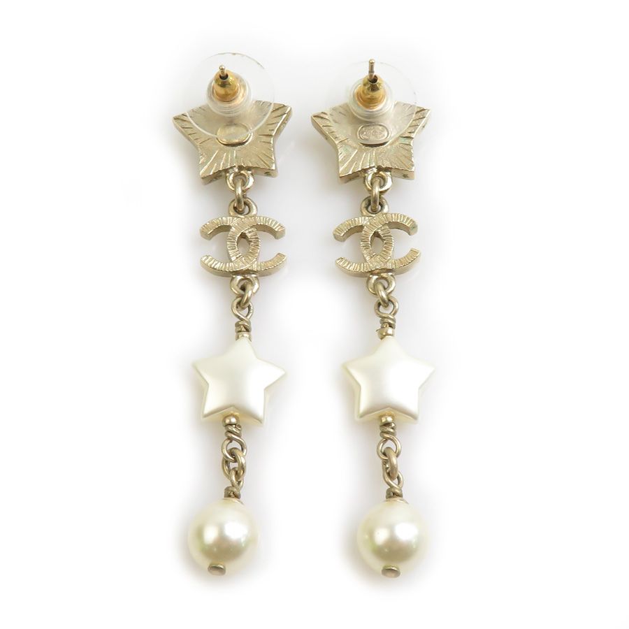 Chanel Earrings White Gold — view 5
