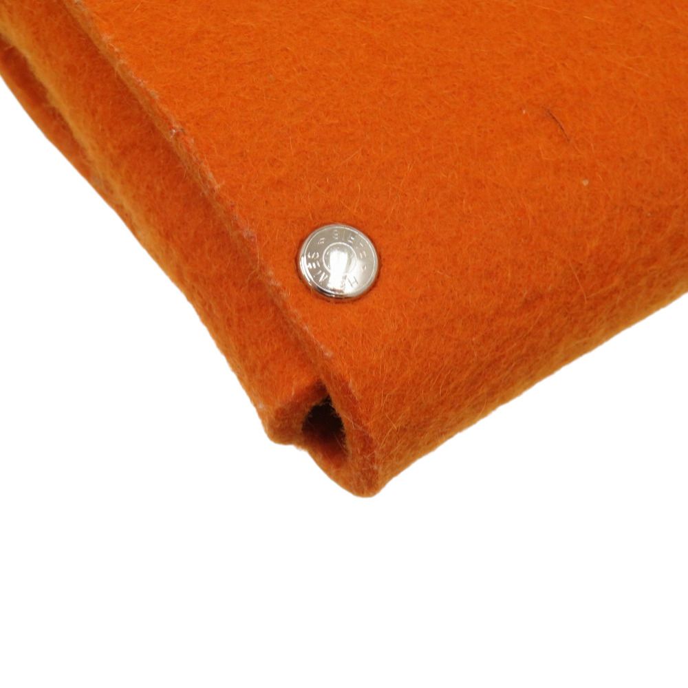 Hermes Playing Card Case Etui Carte GM Felt Orange — view 8