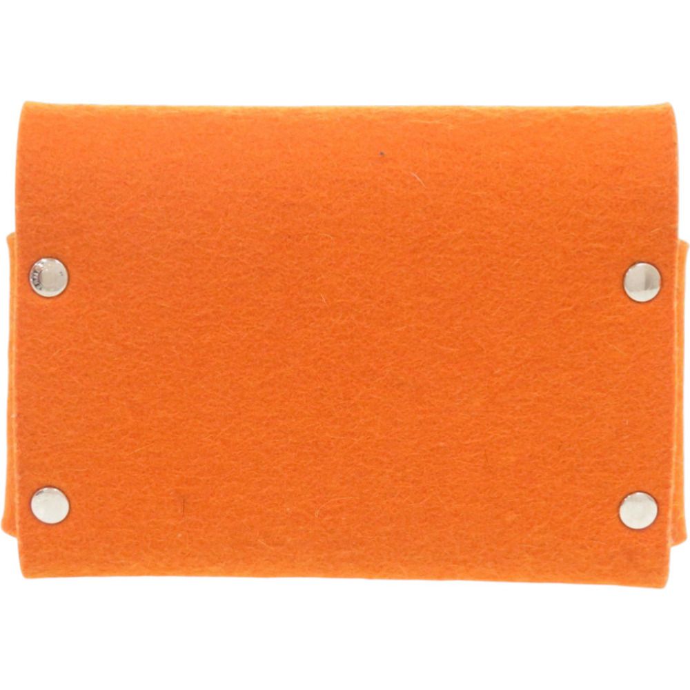 Hermes Playing Card Case Etui Carte GM Felt Orange — view 3
