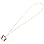 Celine Triomphe Sparkle Metal Rhinestone Gold Necklace — view 6