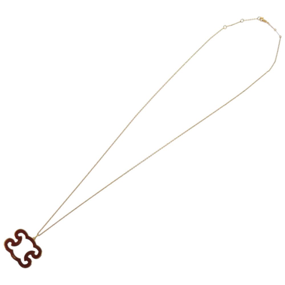 Celine Triomphe Sparkle Metal Rhinestone Gold Necklace — view 6