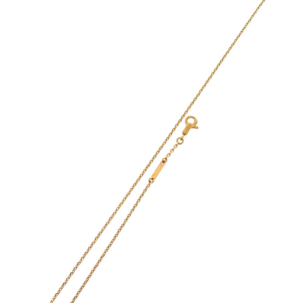 Celine Triomphe Sparkle Metal Rhinestone Gold Necklace — view 8