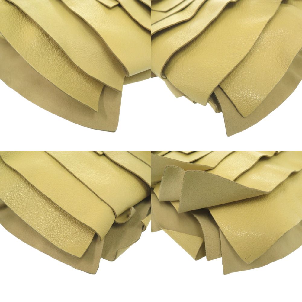 Saint Laurent Yves Tropez Leather Yellow Handbag — view 3