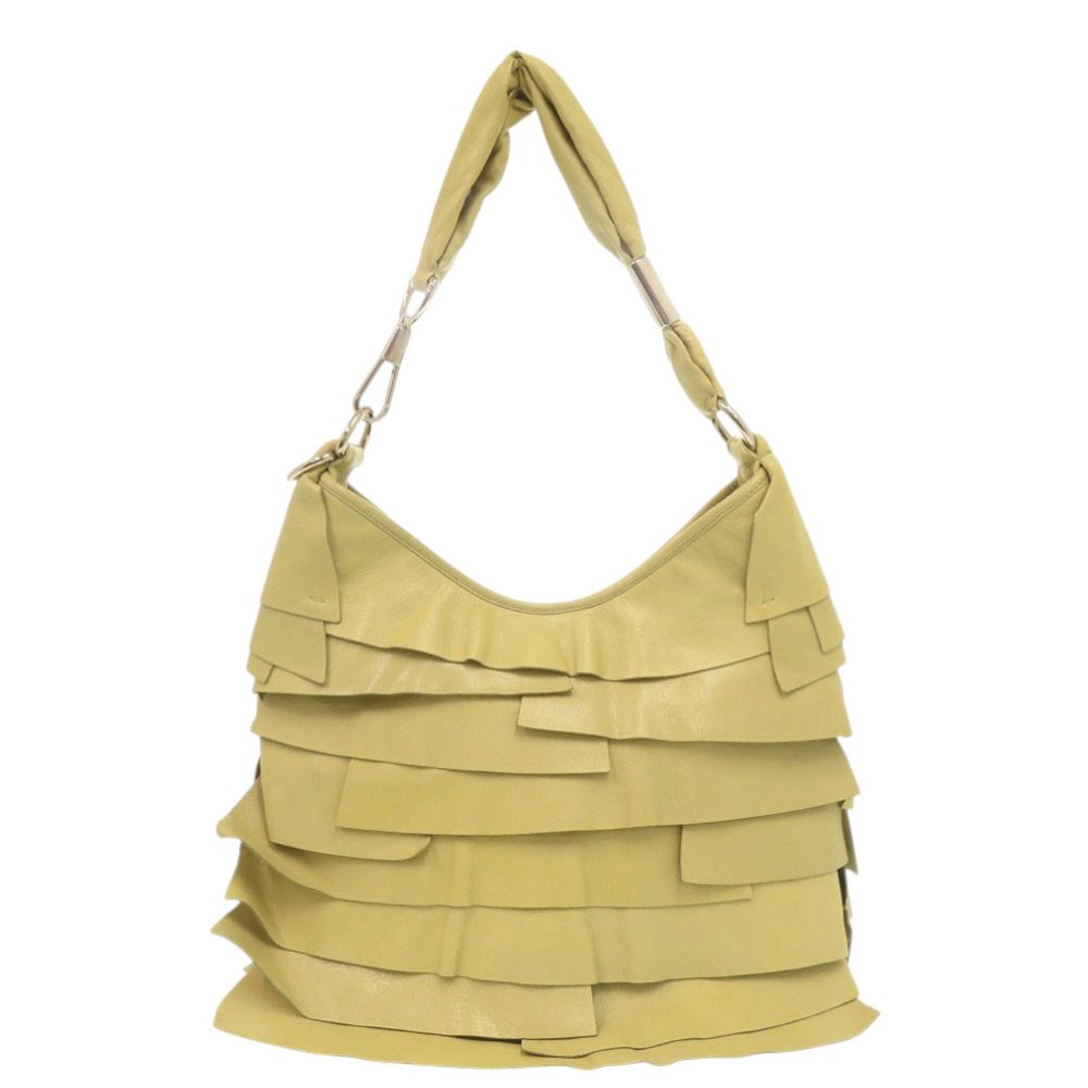 Saint Laurent Yves Tropez Leather Yellow Handbag — view 2