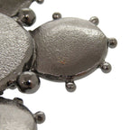 Chanel CC Logo Metal Black Silver Brooch — view 5