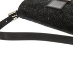 Fendi Mamma Bucket Beads Leather Black Handbag — view 6