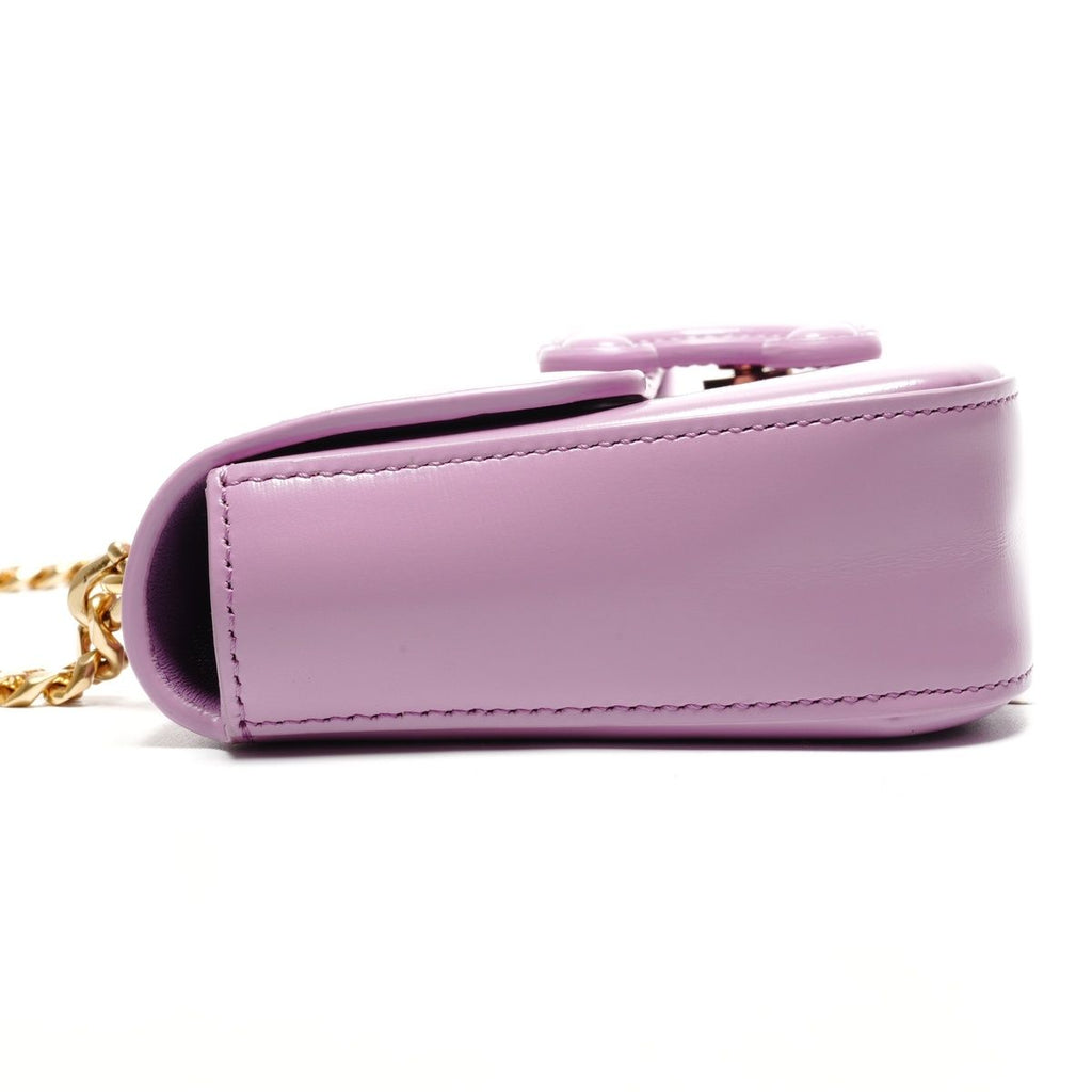 Celine Shoulder Bag Triomphe Chain Shiny Calfskin — view 3