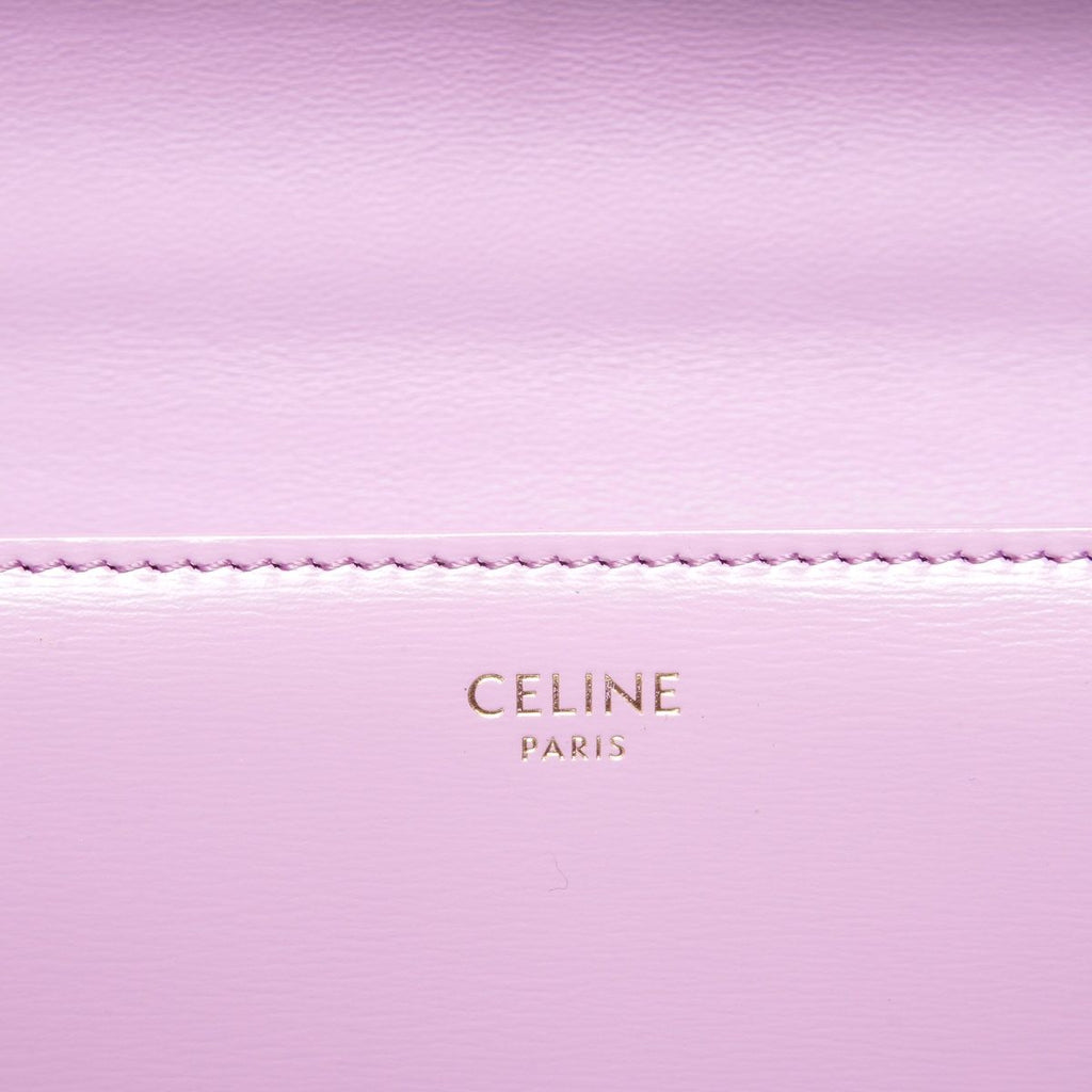 Celine Shoulder Bag Triomphe Chain Shiny Calfskin — view 9