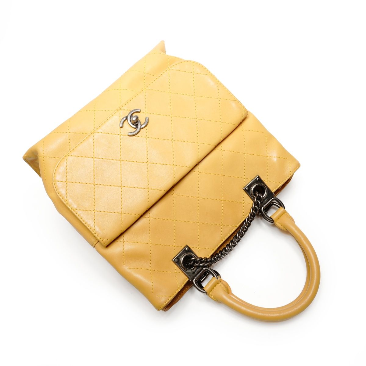 Chanel Handbag Gunmetal 2-Way — view 8