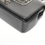 Chanel Shoulder Bag Lambskin Double Flap Check — view 6