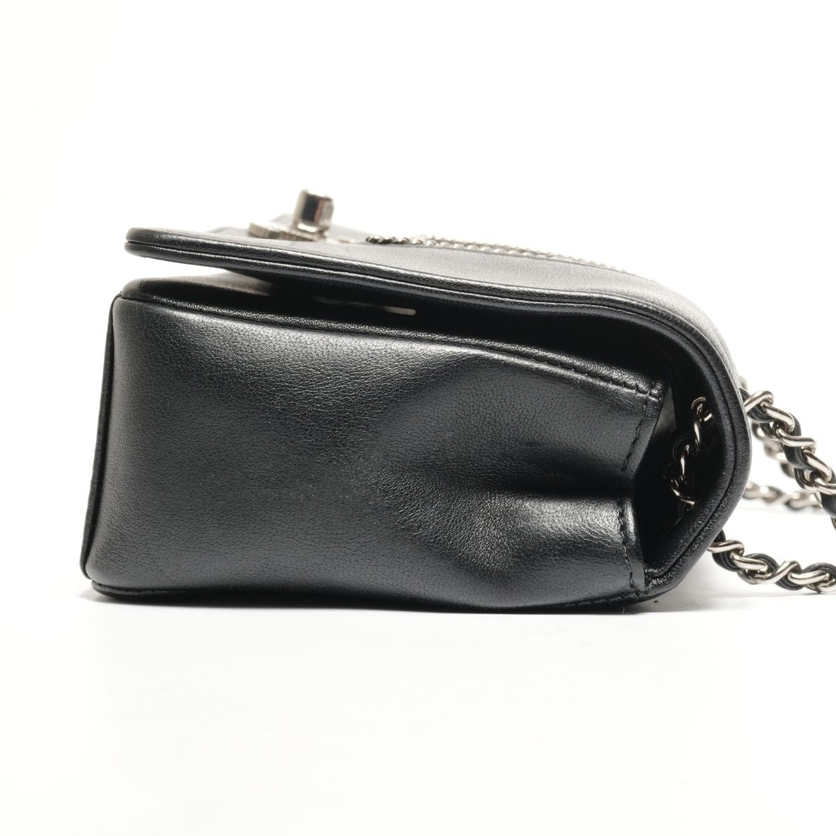 Chanel Shoulder Bag Lambskin Double Flap Check — view 4