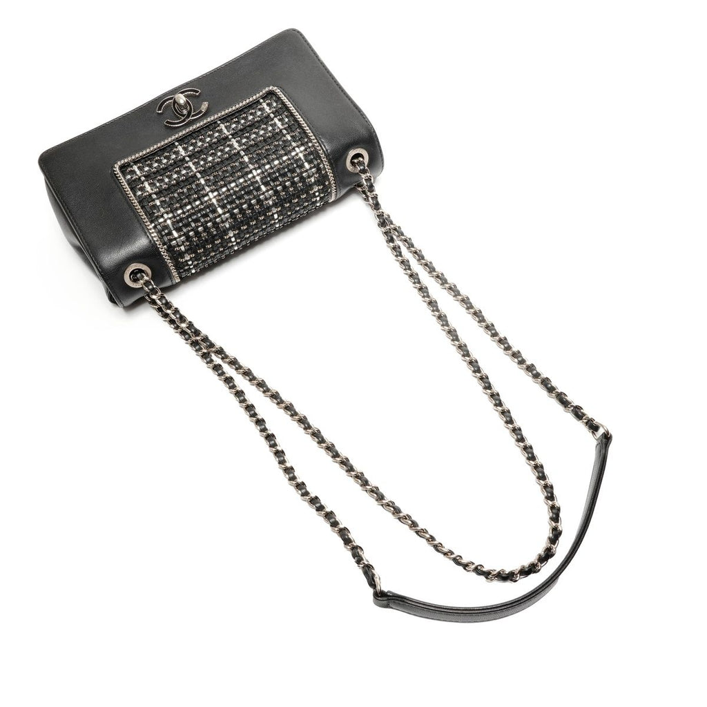 Chanel Shoulder Bag Lambskin Double Flap Check — view 8