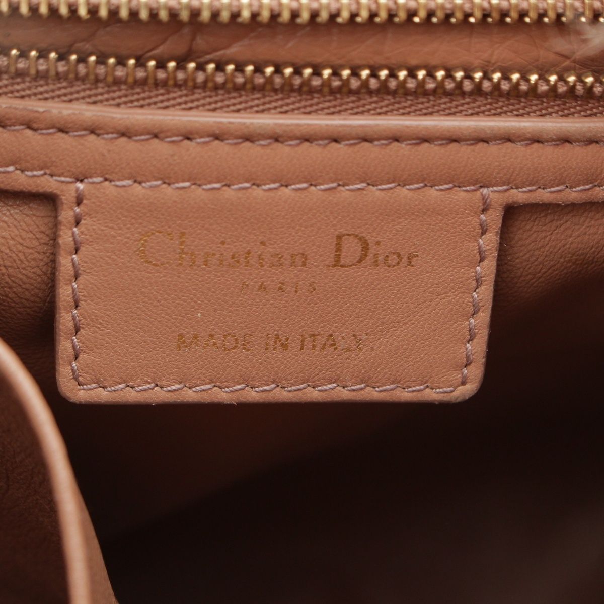 Dior Leather Galiano Era Hiver Libertine Hobo Shoulder Bag Pink Beige — view 7