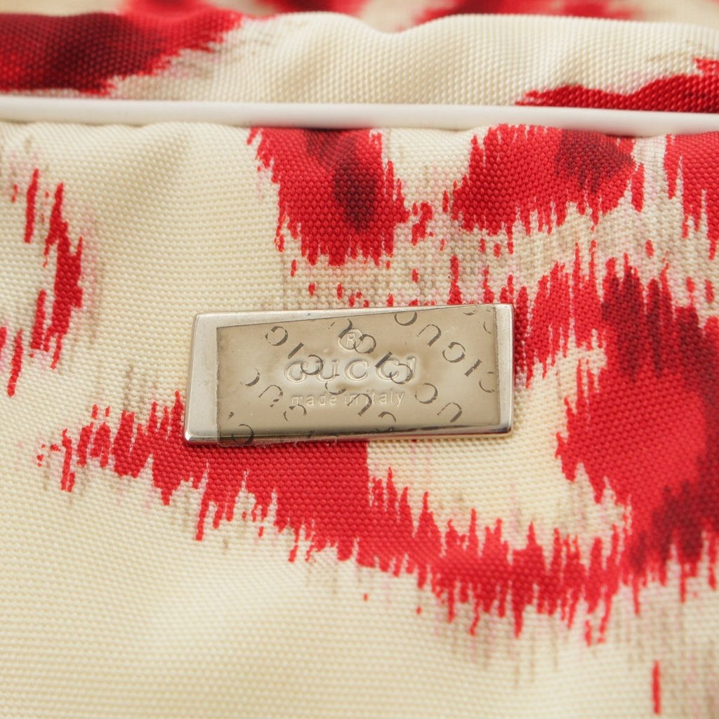 Gucci Era Flower Boston Bag Red — view 7