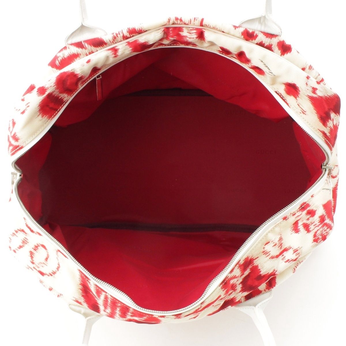Gucci Era Flower Boston Bag Red — view 6