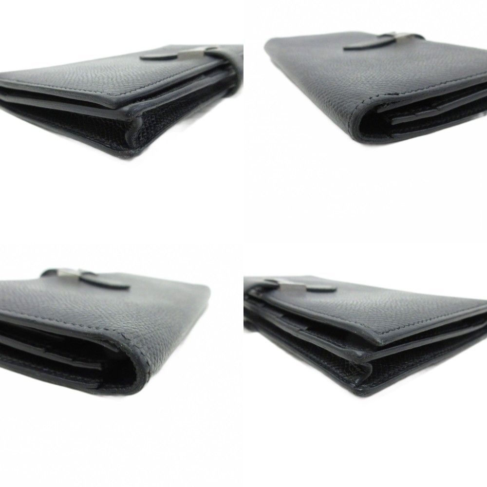 Hermes Bearn Souffle Logo Wallet Bifold with Coin — view 9