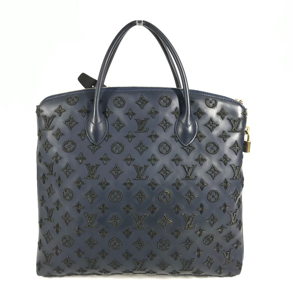Louis Vuitton Handbag Lock It Vertical Blue Black — view 2