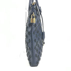 Louis Vuitton Handbag Lock It Vertical Blue Black — view 4