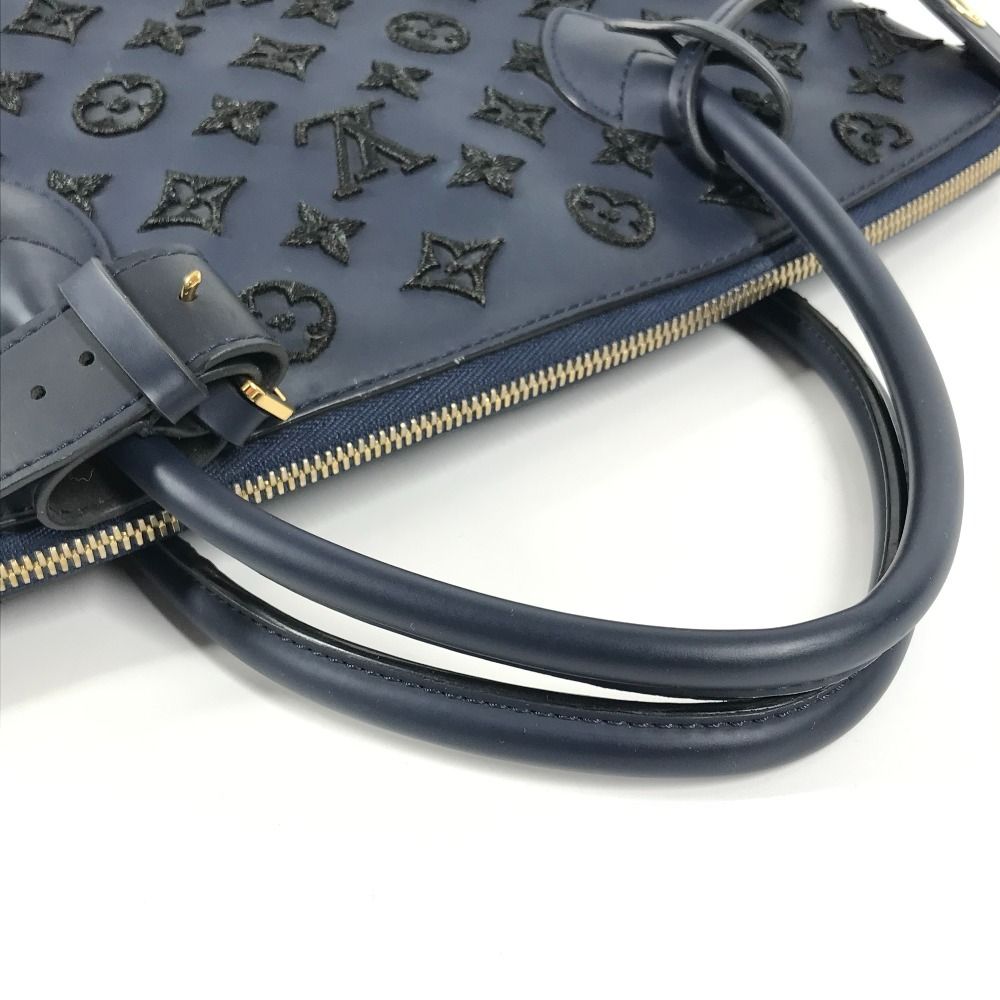 Louis Vuitton Handbag Lock It Vertical Blue Black — view 6