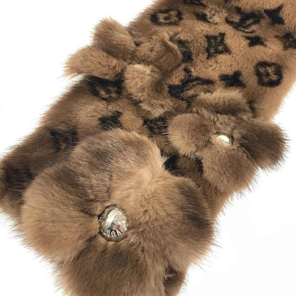 Louis Vuitton Scarf Logo Tippet Unknown Mink Brown — view 2