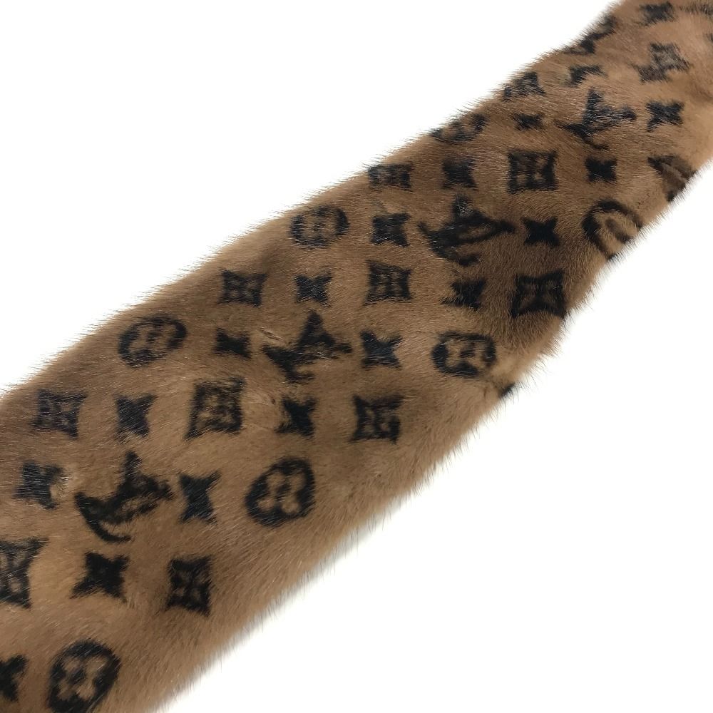 Louis Vuitton Scarf Logo Tippet Unknown Mink Brown — view 5